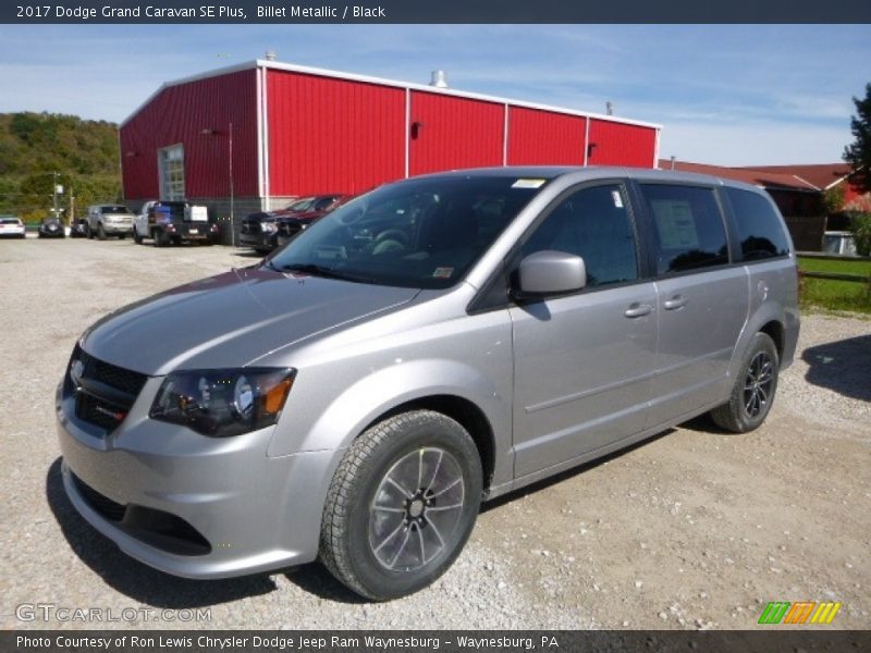 Billet Metallic / Black 2017 Dodge Grand Caravan SE Plus