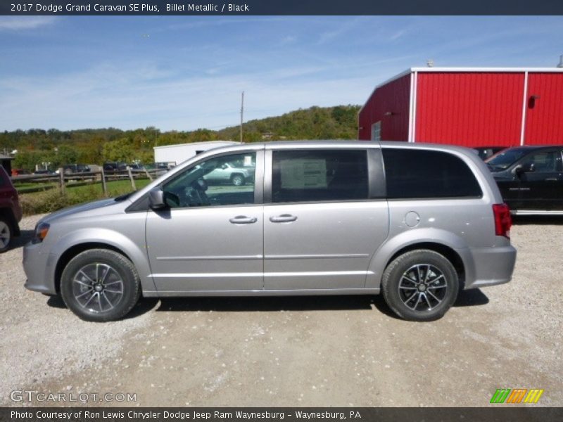 Billet Metallic / Black 2017 Dodge Grand Caravan SE Plus