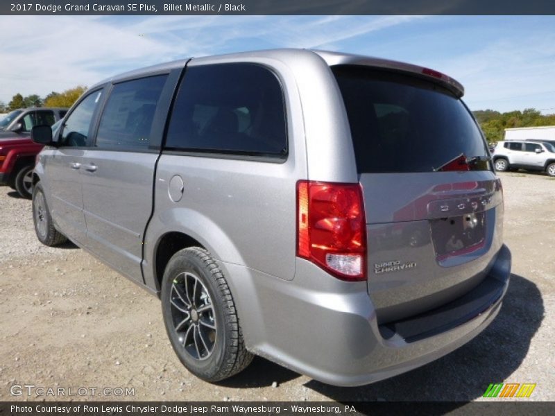 Billet Metallic / Black 2017 Dodge Grand Caravan SE Plus