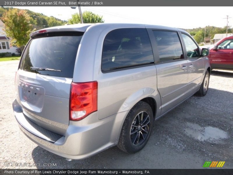 Billet Metallic / Black 2017 Dodge Grand Caravan SE Plus