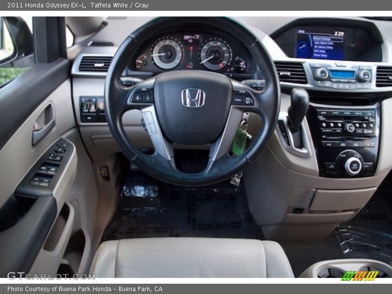 Taffeta White / Gray 2011 Honda Odyssey EX-L