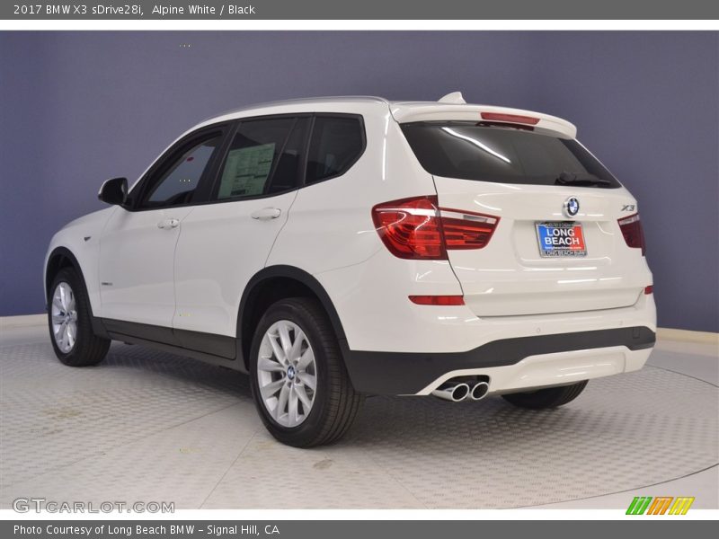 Alpine White / Black 2017 BMW X3 sDrive28i