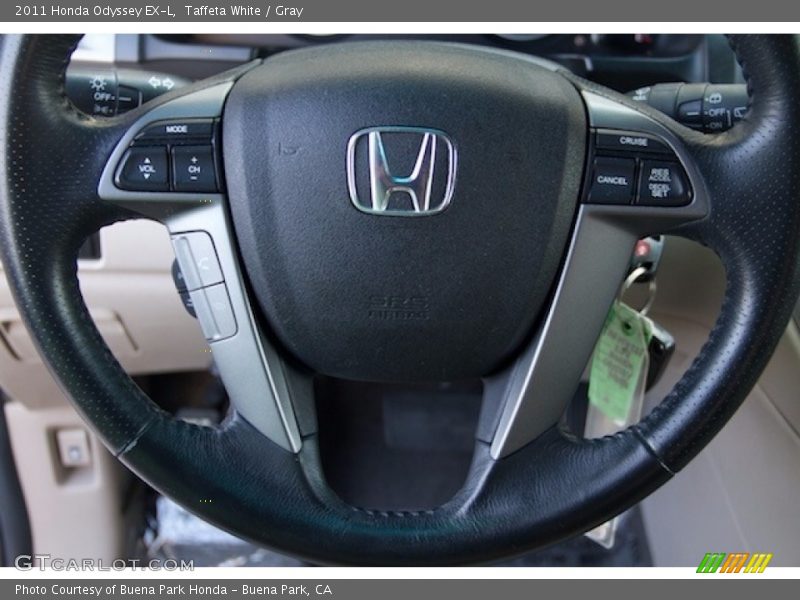 Taffeta White / Gray 2011 Honda Odyssey EX-L