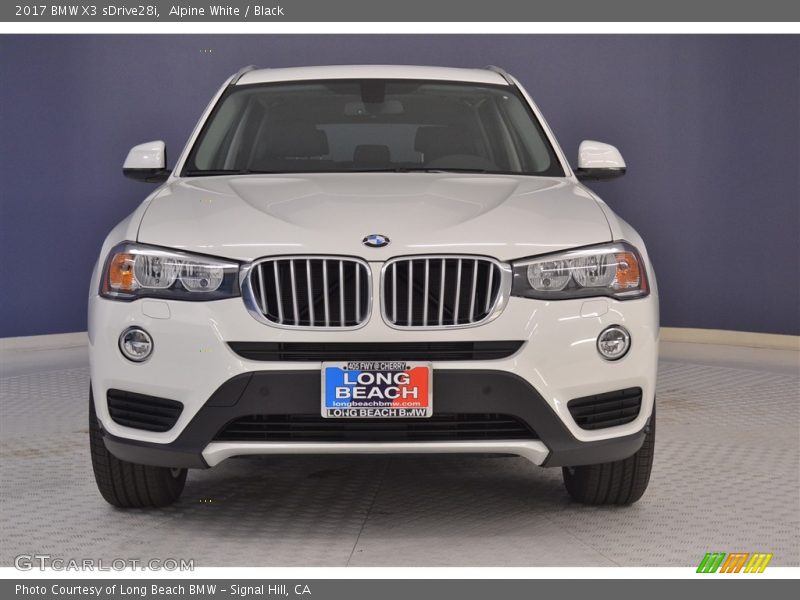 Alpine White / Black 2017 BMW X3 sDrive28i