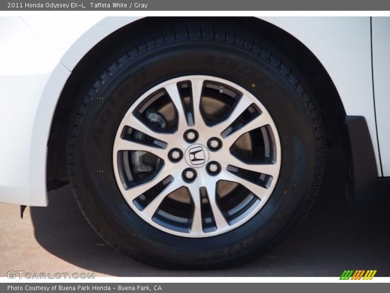 Taffeta White / Gray 2011 Honda Odyssey EX-L