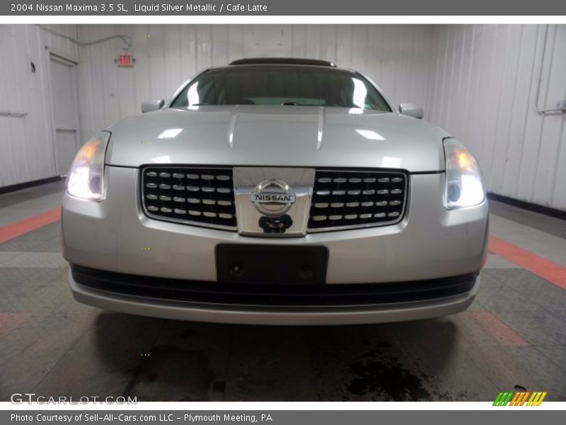 Liquid Silver Metallic / Cafe Latte 2004 Nissan Maxima 3.5 SL