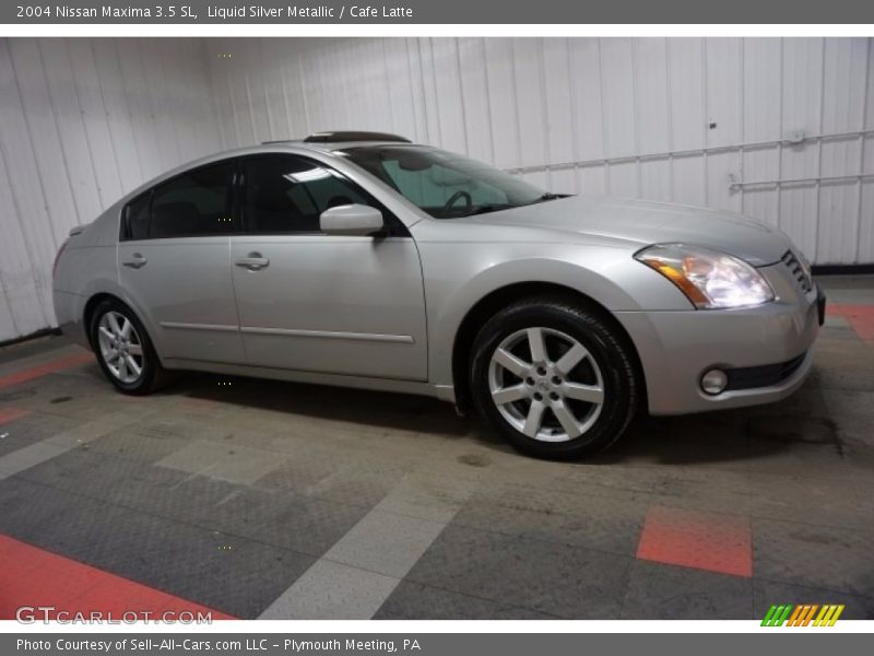 Liquid Silver Metallic / Cafe Latte 2004 Nissan Maxima 3.5 SL