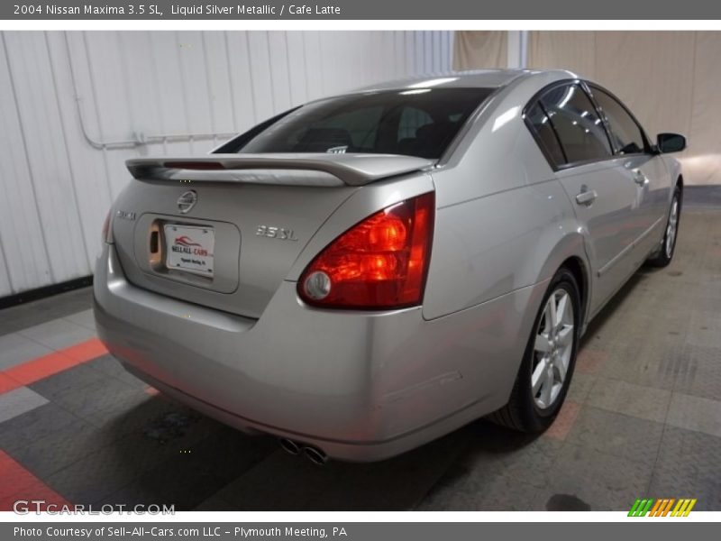 Liquid Silver Metallic / Cafe Latte 2004 Nissan Maxima 3.5 SL