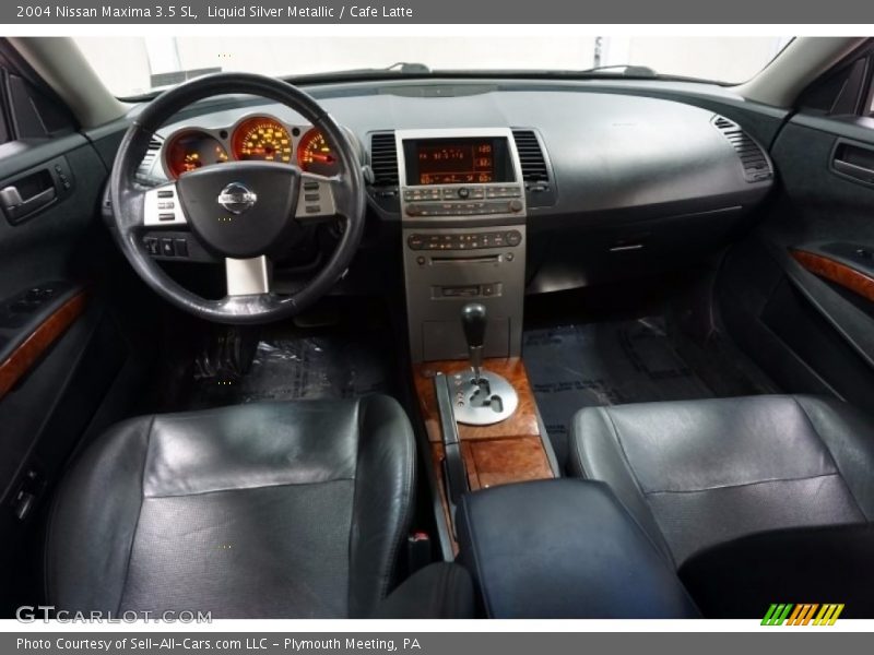 Liquid Silver Metallic / Cafe Latte 2004 Nissan Maxima 3.5 SL