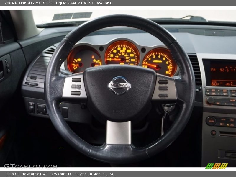 Liquid Silver Metallic / Cafe Latte 2004 Nissan Maxima 3.5 SL