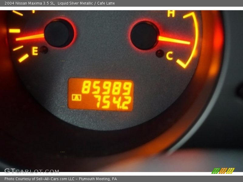 Liquid Silver Metallic / Cafe Latte 2004 Nissan Maxima 3.5 SL