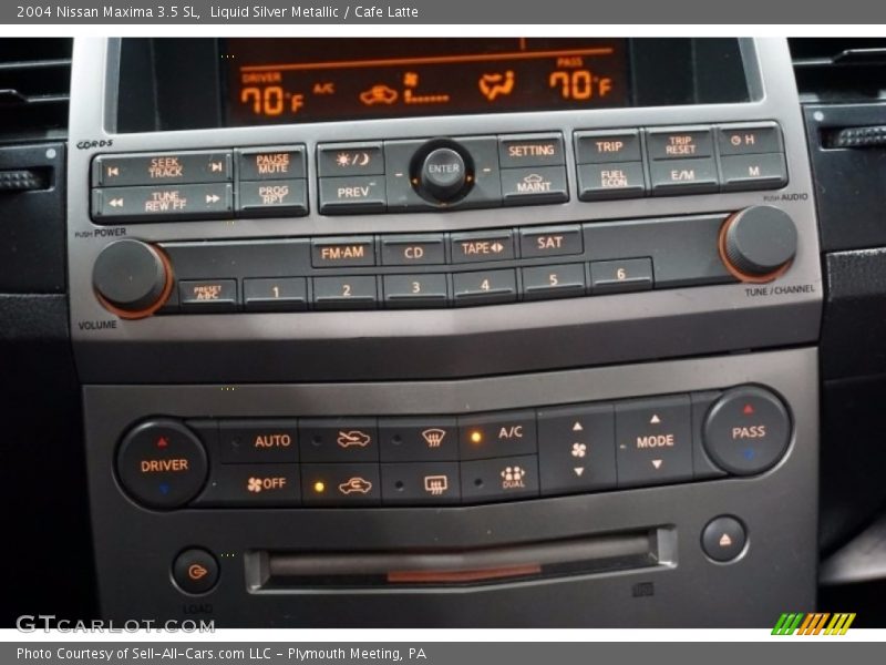Liquid Silver Metallic / Cafe Latte 2004 Nissan Maxima 3.5 SL
