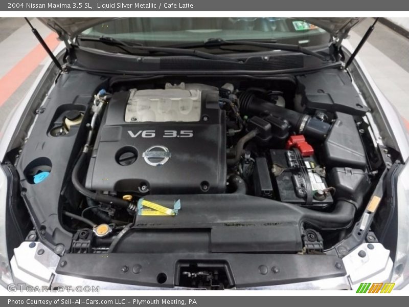 Liquid Silver Metallic / Cafe Latte 2004 Nissan Maxima 3.5 SL