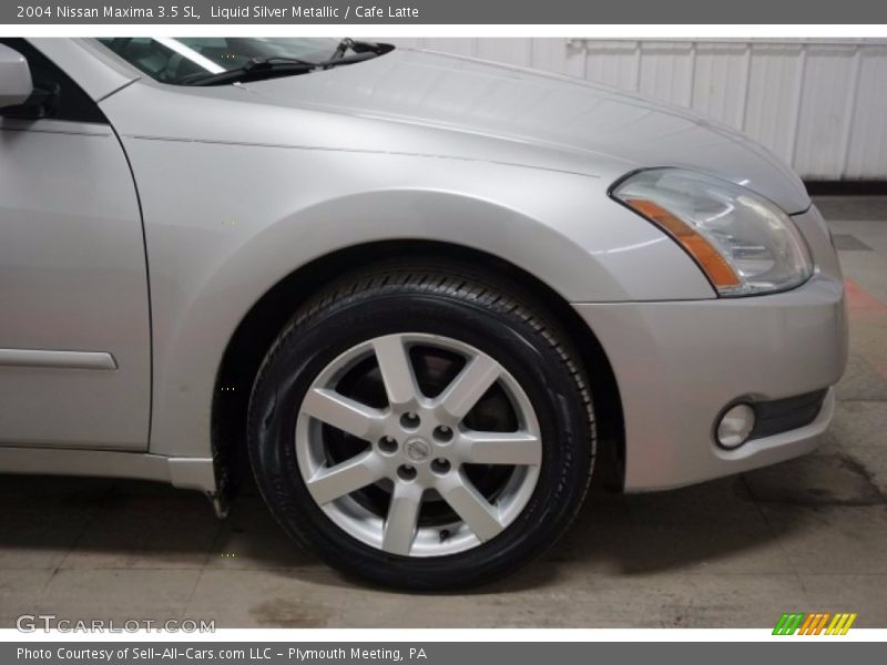 Liquid Silver Metallic / Cafe Latte 2004 Nissan Maxima 3.5 SL