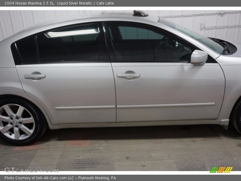 Liquid Silver Metallic / Cafe Latte 2004 Nissan Maxima 3.5 SL