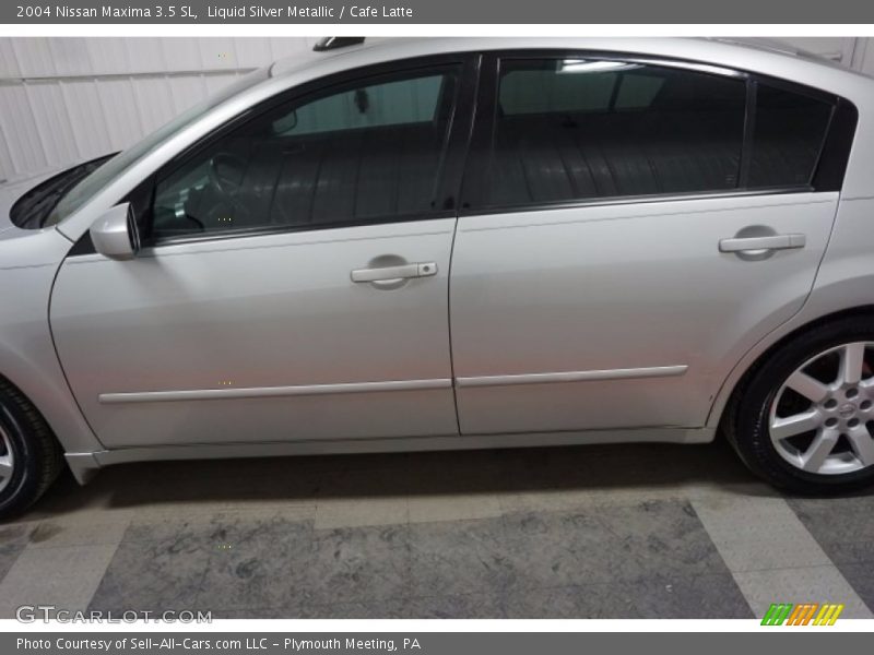 Liquid Silver Metallic / Cafe Latte 2004 Nissan Maxima 3.5 SL
