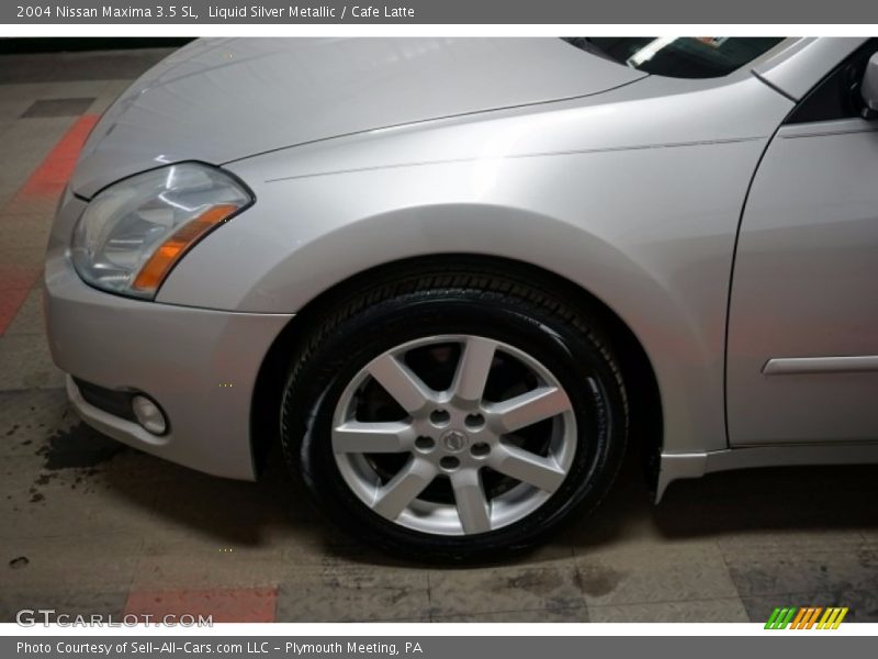 Liquid Silver Metallic / Cafe Latte 2004 Nissan Maxima 3.5 SL