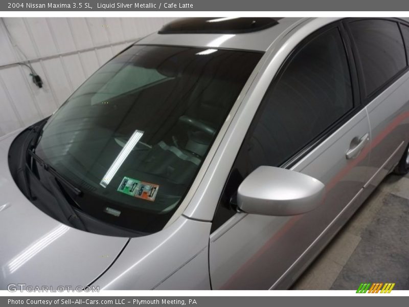 Liquid Silver Metallic / Cafe Latte 2004 Nissan Maxima 3.5 SL