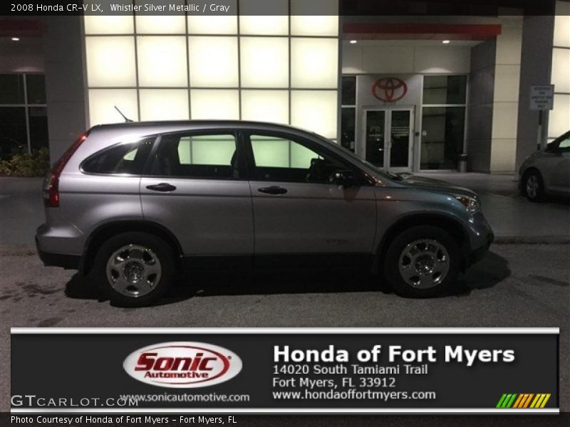Whistler Silver Metallic / Gray 2008 Honda CR-V LX