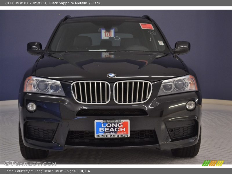 Black Sapphire Metallic / Black 2014 BMW X3 xDrive35i