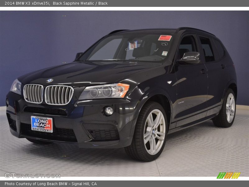 Black Sapphire Metallic / Black 2014 BMW X3 xDrive35i