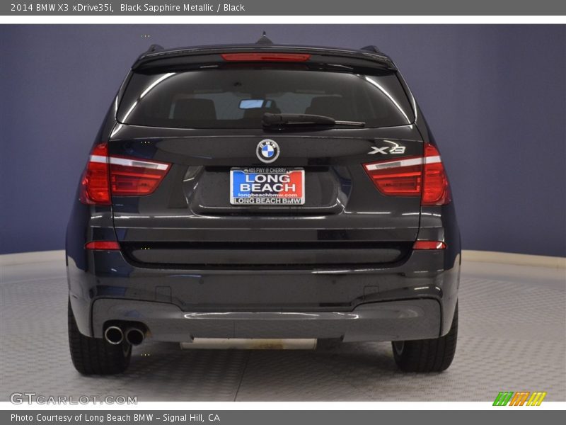 Black Sapphire Metallic / Black 2014 BMW X3 xDrive35i