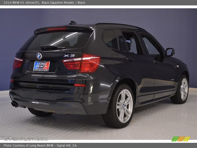 Black Sapphire Metallic / Black 2014 BMW X3 xDrive35i