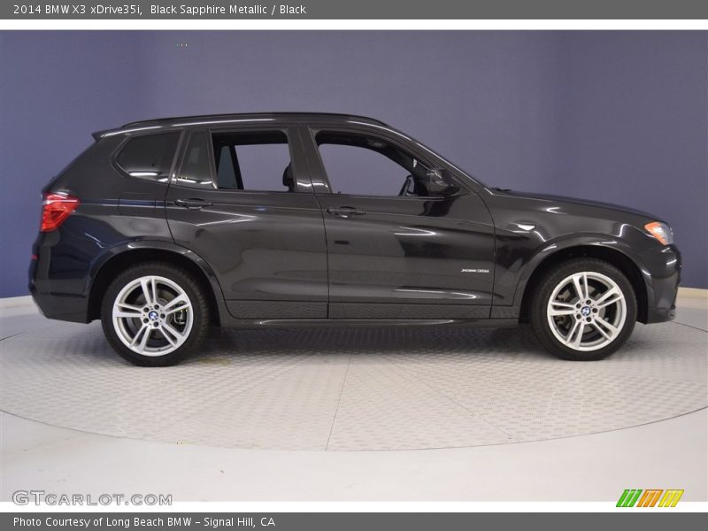 Black Sapphire Metallic / Black 2014 BMW X3 xDrive35i