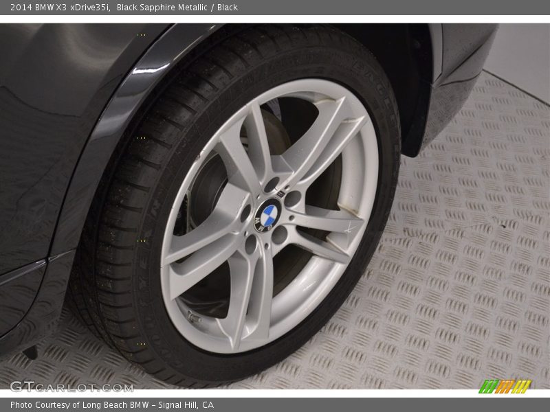 Black Sapphire Metallic / Black 2014 BMW X3 xDrive35i