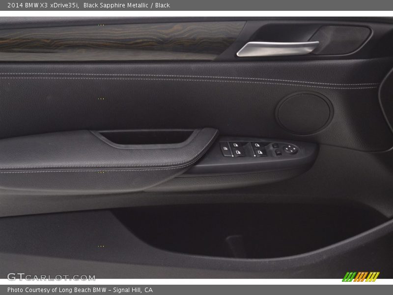 Black Sapphire Metallic / Black 2014 BMW X3 xDrive35i