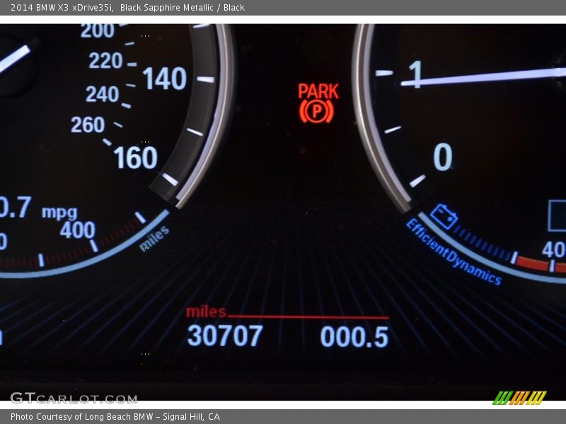 Black Sapphire Metallic / Black 2014 BMW X3 xDrive35i