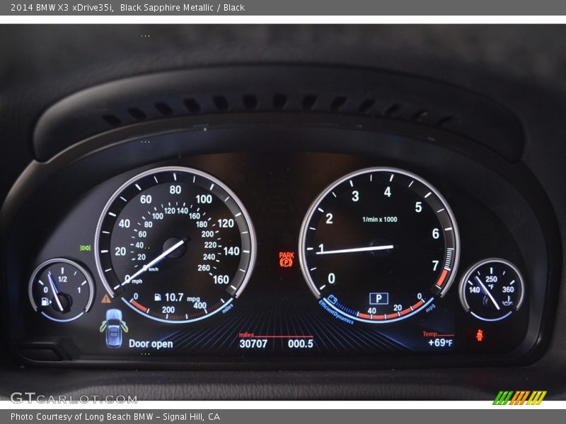 Black Sapphire Metallic / Black 2014 BMW X3 xDrive35i