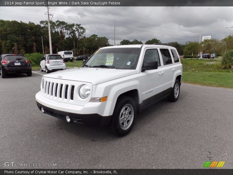 Bright White / Dark Slate Gray/Light Pebble 2014 Jeep Patriot Sport