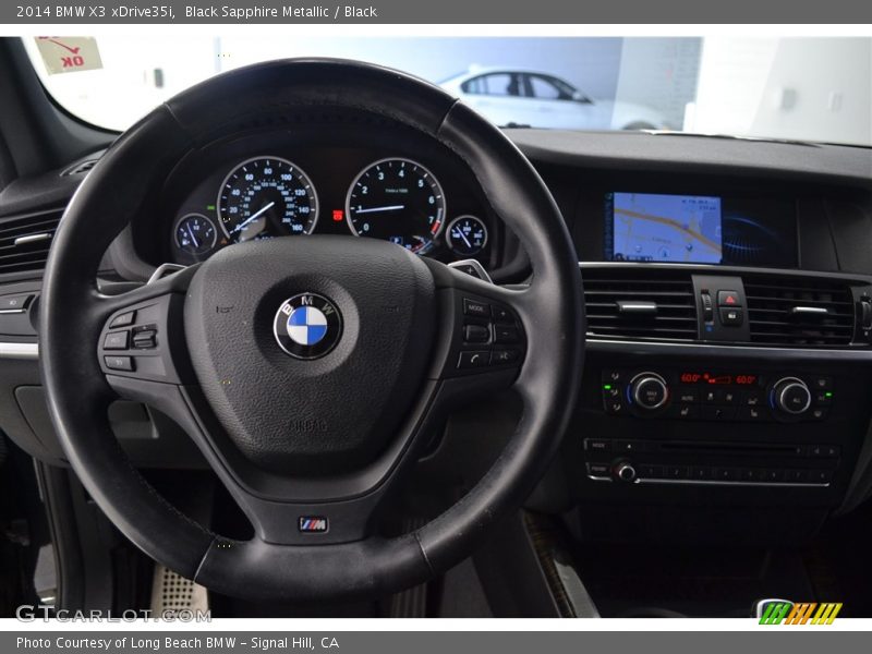 Black Sapphire Metallic / Black 2014 BMW X3 xDrive35i