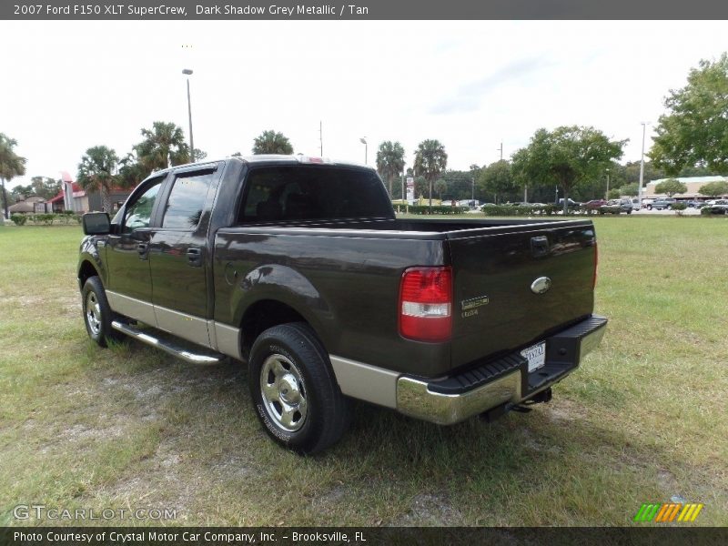 Dark Shadow Grey Metallic / Tan 2007 Ford F150 XLT SuperCrew
