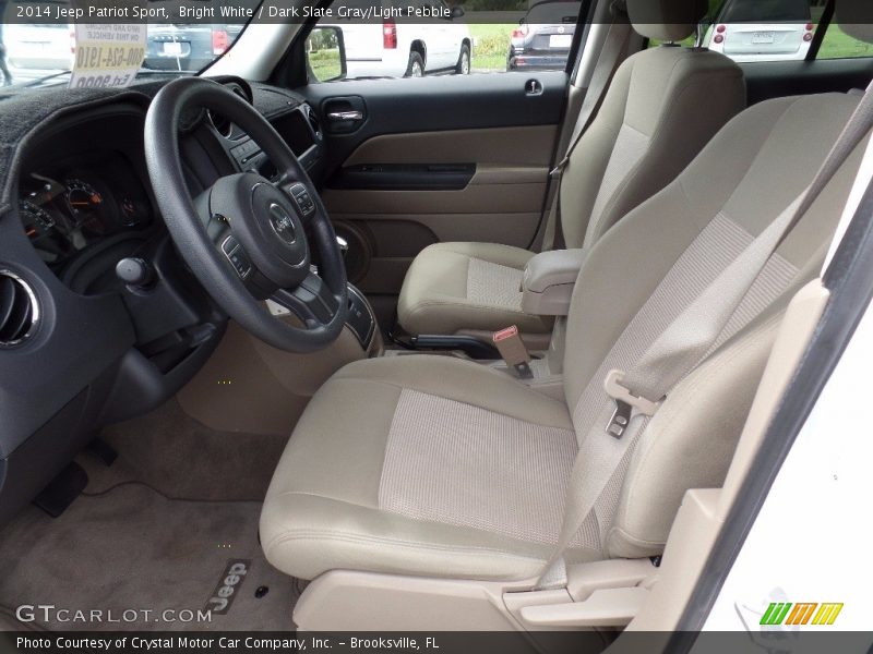 Bright White / Dark Slate Gray/Light Pebble 2014 Jeep Patriot Sport