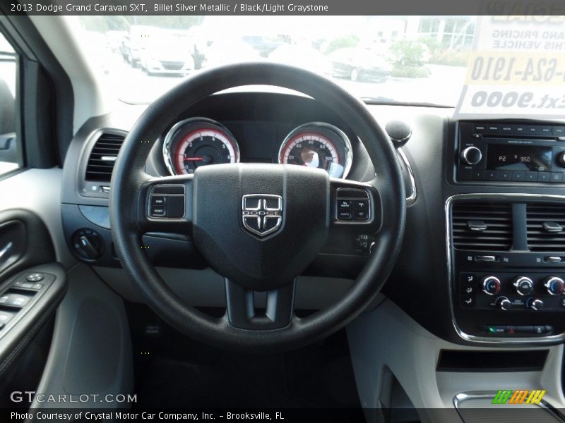 Billet Silver Metallic / Black/Light Graystone 2013 Dodge Grand Caravan SXT