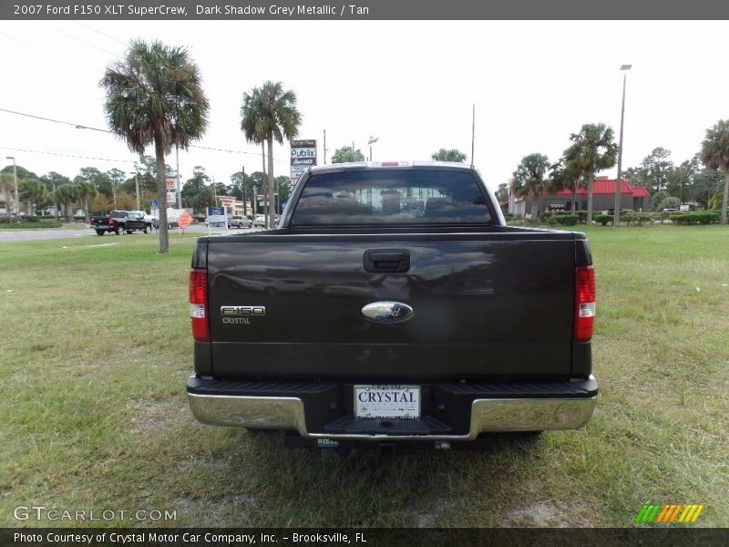 Dark Shadow Grey Metallic / Tan 2007 Ford F150 XLT SuperCrew