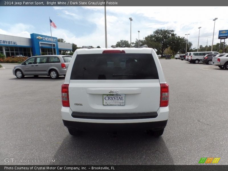 Bright White / Dark Slate Gray/Light Pebble 2014 Jeep Patriot Sport