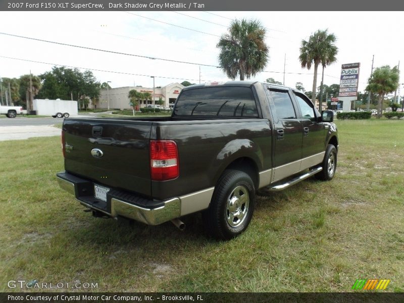 Dark Shadow Grey Metallic / Tan 2007 Ford F150 XLT SuperCrew