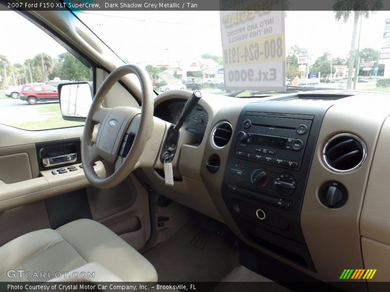 Dark Shadow Grey Metallic / Tan 2007 Ford F150 XLT SuperCrew