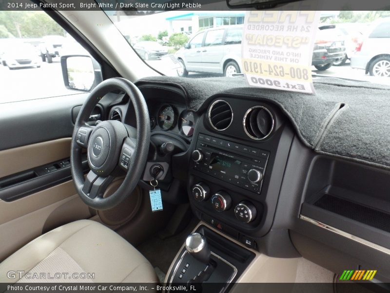 Bright White / Dark Slate Gray/Light Pebble 2014 Jeep Patriot Sport