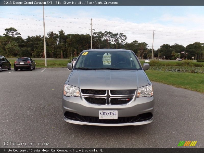 Billet Silver Metallic / Black/Light Graystone 2013 Dodge Grand Caravan SXT