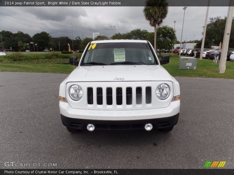 Bright White / Dark Slate Gray/Light Pebble 2014 Jeep Patriot Sport