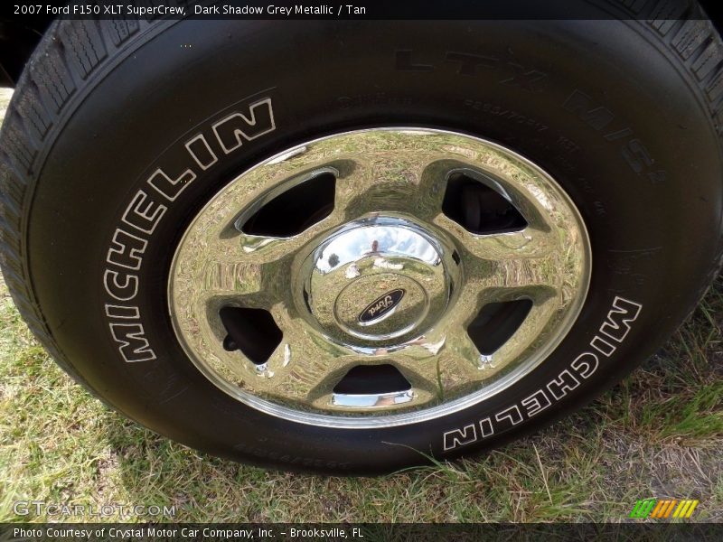 Dark Shadow Grey Metallic / Tan 2007 Ford F150 XLT SuperCrew