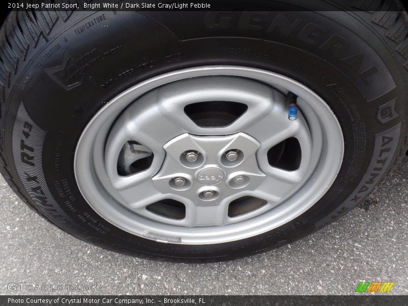 Bright White / Dark Slate Gray/Light Pebble 2014 Jeep Patriot Sport