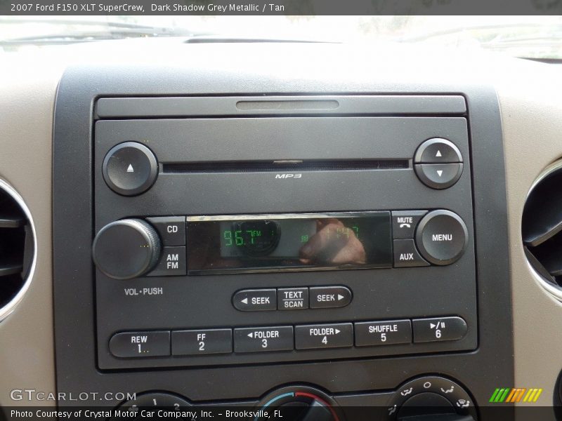 Dark Shadow Grey Metallic / Tan 2007 Ford F150 XLT SuperCrew