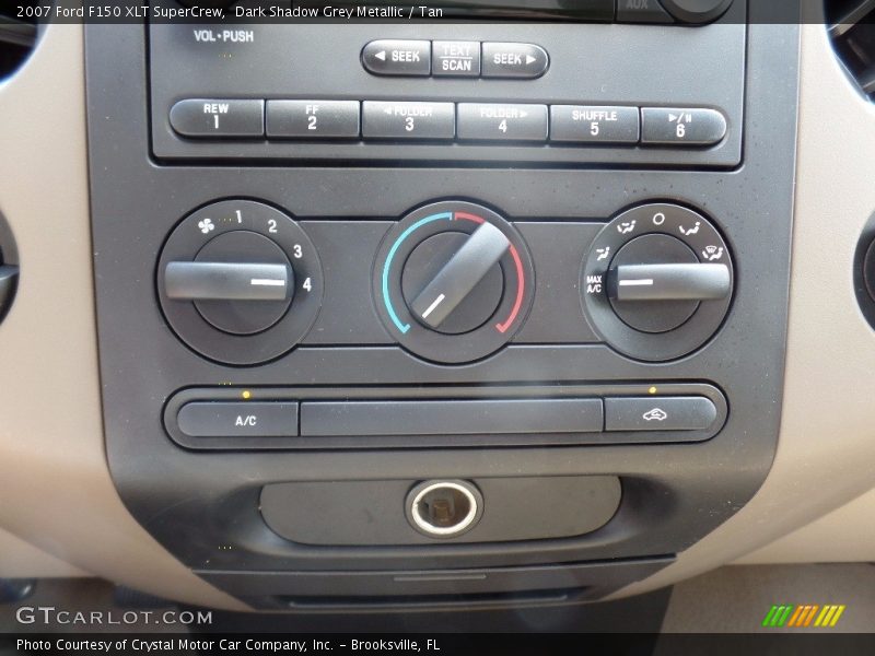 Dark Shadow Grey Metallic / Tan 2007 Ford F150 XLT SuperCrew