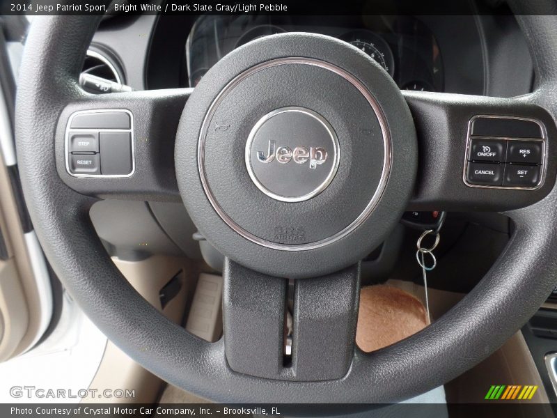 Bright White / Dark Slate Gray/Light Pebble 2014 Jeep Patriot Sport