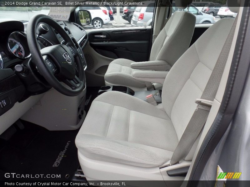 Billet Silver Metallic / Black/Light Graystone 2014 Dodge Grand Caravan SE